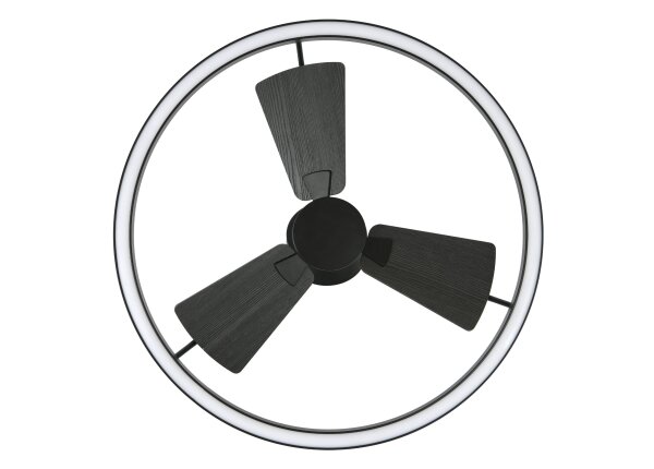 Lucci Air Deckenventilator Cessna Schwarz mit LED Beleuchtung