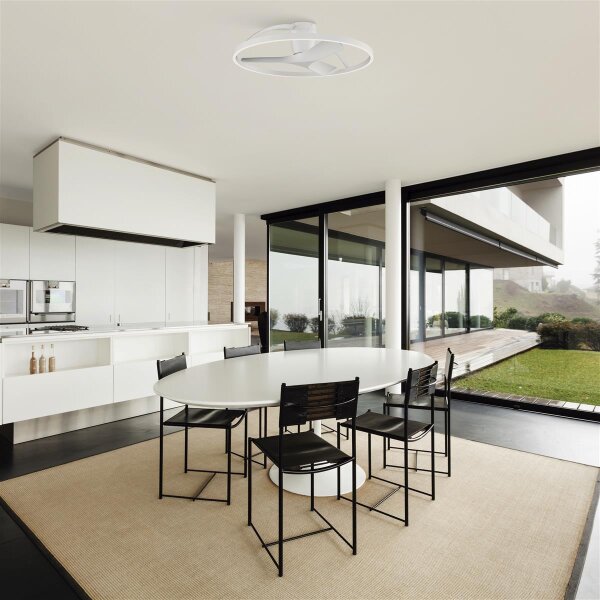 Mantra Nepal II 75 Deckenventilator mit LED Beleuchtung schwarz/holz