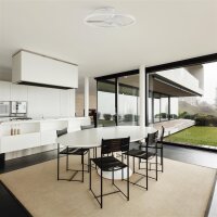 Mantra Nepal II 75 Deckenventilator mit LED Beleuchtung schwarz/holz