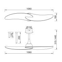 Mantra Ipanema II Deckenventilator weiß