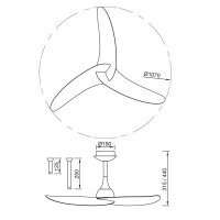 Mantra Ipanema III Deckenventilator weiß/holz