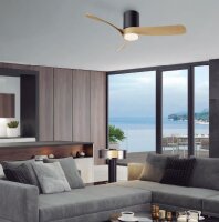 Mantra Nemo Deckenventilator mit LED Beleuchtung weiß/holz
