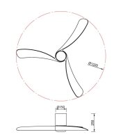 Mantra Nemo Deckenventilator mit LED Beleuchtung weiß/holz