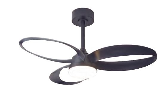 Mantra Infinity Fan Deckenventilator mit LED Beleuchtung schwarz