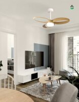 Mantra Infinity Fan Deckenventilator mit LED Beleuchtung schwarz