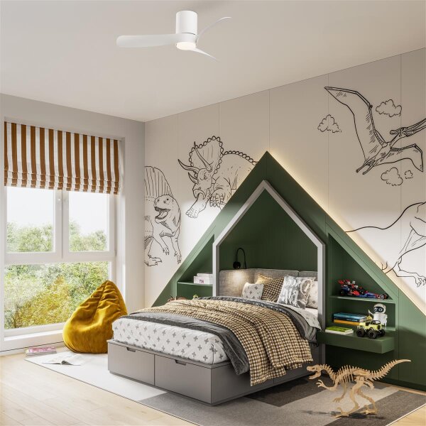 Mantra Nemo S Deckenventilator mit LED Beleuchtung weiß