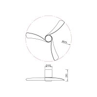 Mantra Nemo S Deckenventilator mit LED Beleuchtung weiß