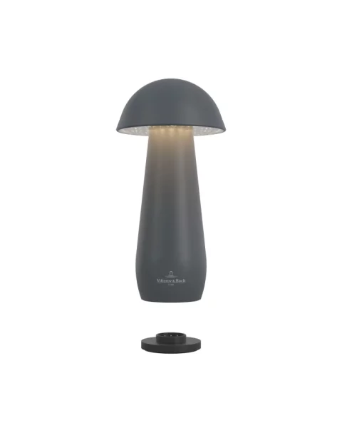 Villeroy & Boch Modena 16cm Akku LED Tischleuchte anthrazit