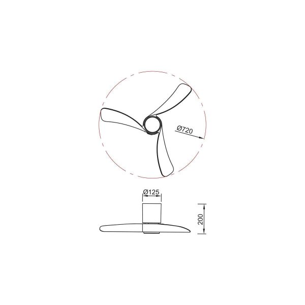 Mantra Nemo XS Deckenventilator mit LED Beleuchtung weiß