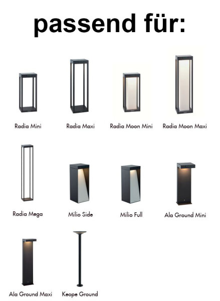 Erdspieß für verschiedene Solarleuchten von Sigor