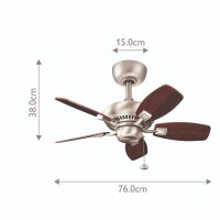 Kichler Deckenventilator Canfield 76cm Brushed Nickel
