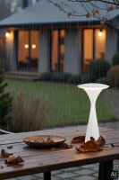 Akku LED Tischleuchte Hello Space weiß