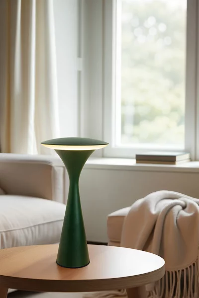 Akku LED Tischleuchte Hello Space grün