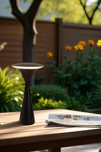 Akku LED Tischleuchte Hello Space schwarz