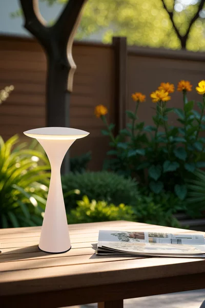 Akku LED Tischleuchte Hello Space sand