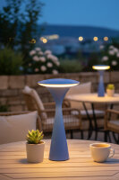 Akku LED Tischleuchte Hello Space blau