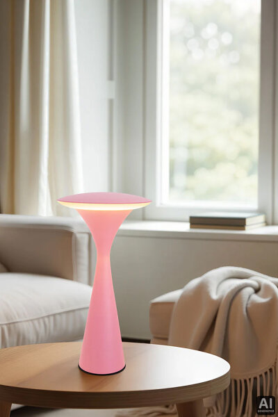 Akku LED Tischleuchte Hello Space pink