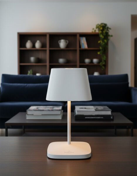Villeroy & Boch Neapel RC weiß Akku LED Tischleuchte