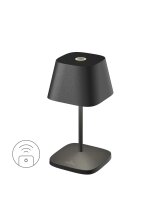Villeroy & Boch Neapel RC schwarz Akku LED Tischleuchte