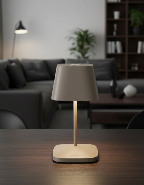 Villeroy & Boch Neapel RC sand Akku LED Tischleuchte