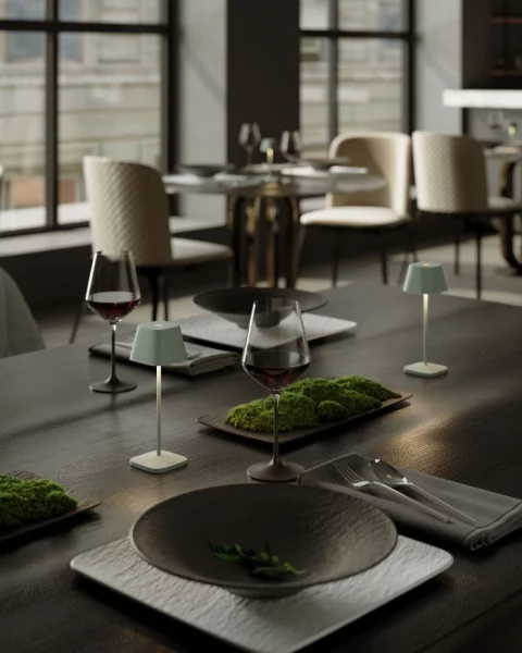 Villeroy & Boch Neapel Micro RC oliv Akku Tischleuchte