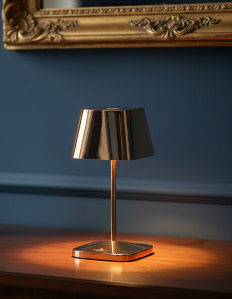 Villeroy & Boch Neapel RC roségold Akku LED Tischleuchte