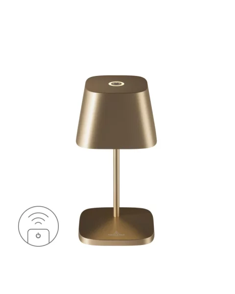 Villeroy & Boch Neapel RC gold gebürstet Akku LED Tischleuchte
