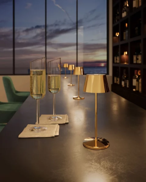 Villeroy & Boch Seoul Micro RC gold Akku Tischleuchte