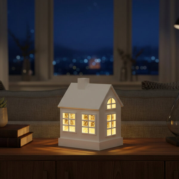 Sompex Dekoleuchte Glamor House weiß 16cm