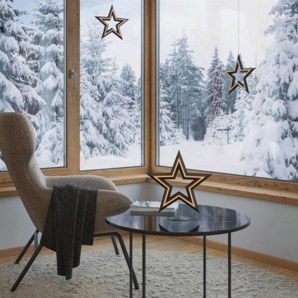 Sompex Freestar Dekoleuchte Stern schwarz