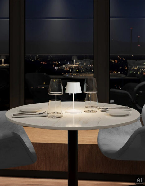 Villeroy & Boch Seoul RC weiß ceramic Akku LED Tischleuchte