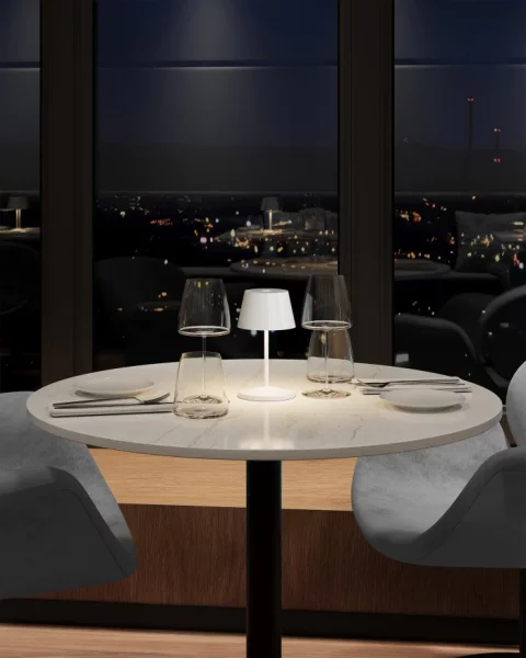 Villeroy & Boch Seoul RC weiß ceramic Akku LED Tischleuchte