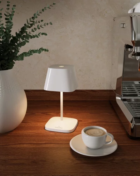 Villeroy & Boch Neapel RC schwarz ceramic Akku LED Tischleuchte