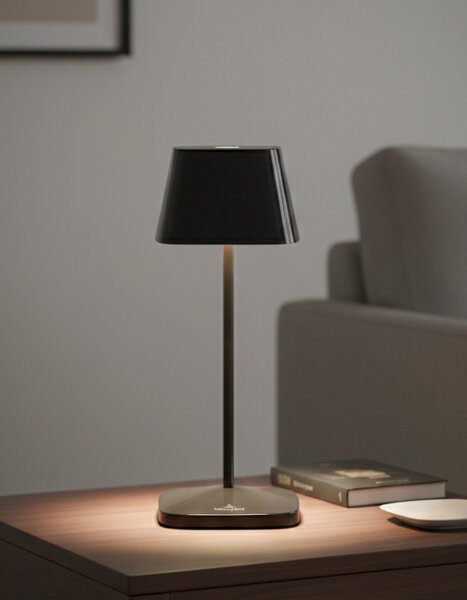 Villeroy & Boch Neapel Micro RC schwarz ceramic Akku Tischleuchte