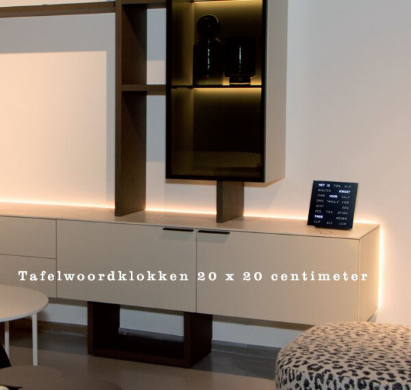 Intertime Wort-Uhr Word 20 messing antik