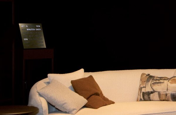 Intertime Wort-Uhr Word 28 alu brushed