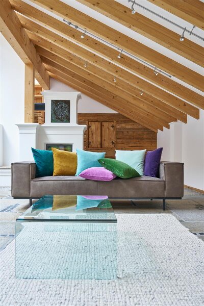 Kissenhülle Nicky eckig 50x50cm von farbenfreunde softorange