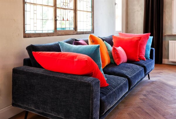 Kissenhülle Nicky eckig 50x50cm von farbenfreunde brombeer