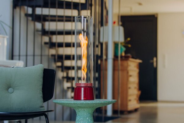 SPIN air 1200 Tischfeuer Emaille rot