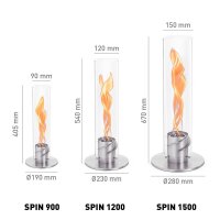SPIN 900 Tischfeuer silber