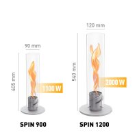 SPIN 900 Tischfeuer grau