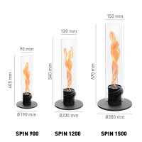 SPIN 900 Tischfeuer schwarz