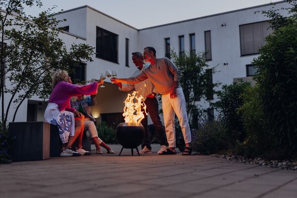 MOON 45 Feuerkorb mit niedrigem Fuß