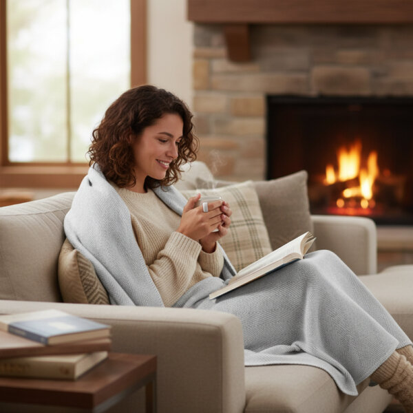 Riema Kuscheldecke Finn grau