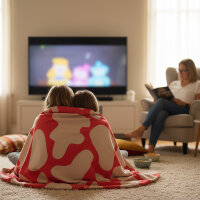 Riema Kuscheldecke Frida rot