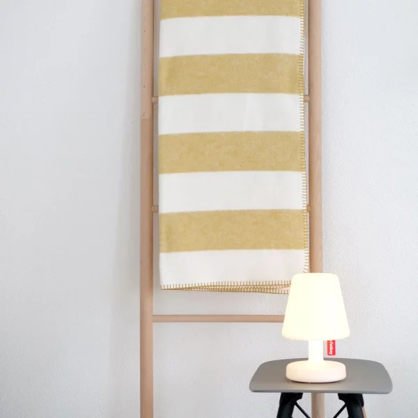 Riema Kuscheldecke Stine gelb-weiß