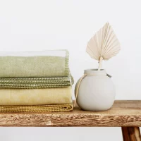 Riema Kuscheldecke Stine gelb-weiß