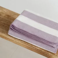 Riema Kuscheldecke Stine malve-weiß