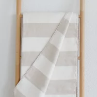 Riema Kuscheldecke Stine beige-weiß