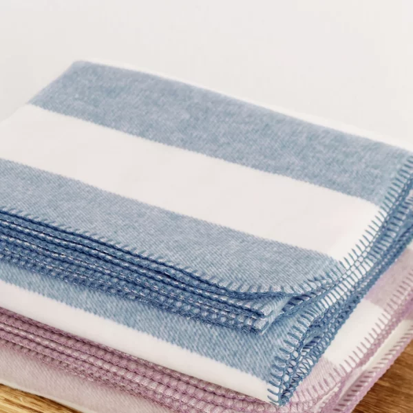Riema Kuscheldecke Stine blau-weiß